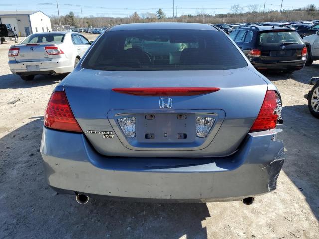 1HGCM66427A061614 - 2007 HONDA ACCORD SE BLUE photo 6