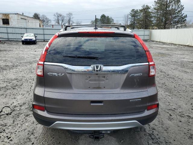 5J6RM4H91GL115036 - 2016 HONDA CR-V TOURING GRAY photo 6