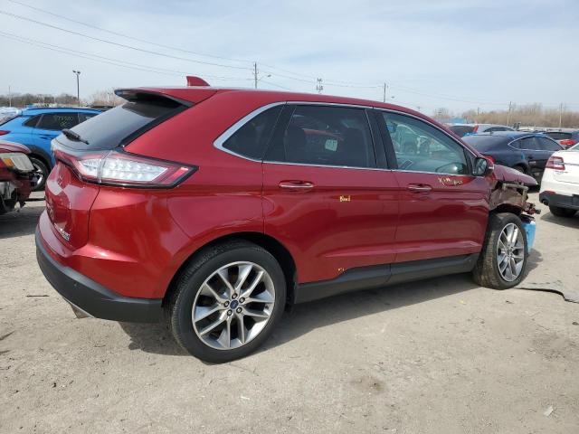 2FMPK4K93HBB73397 - 2017 FORD EDGE TITANIUM RED photo 3