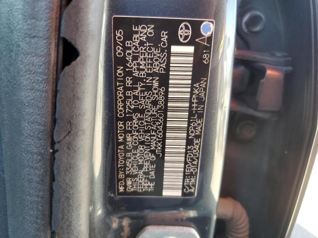 JTKKT604360138896 - 2006 TOYOTA SCION XA GRAY photo 12