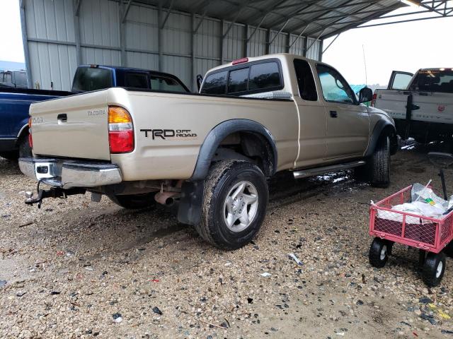 5TESN92NX4Z430034 - 2004 TOYOTA TACOMA XTRACAB PRERUNNER ოქროსფერი ფოტო 3