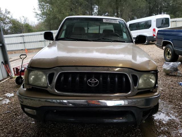 5TESN92NX4Z430034 - 2004 TOYOTA TACOMA XTRACAB PRERUNNER ოქროსფერი ფოტო 5