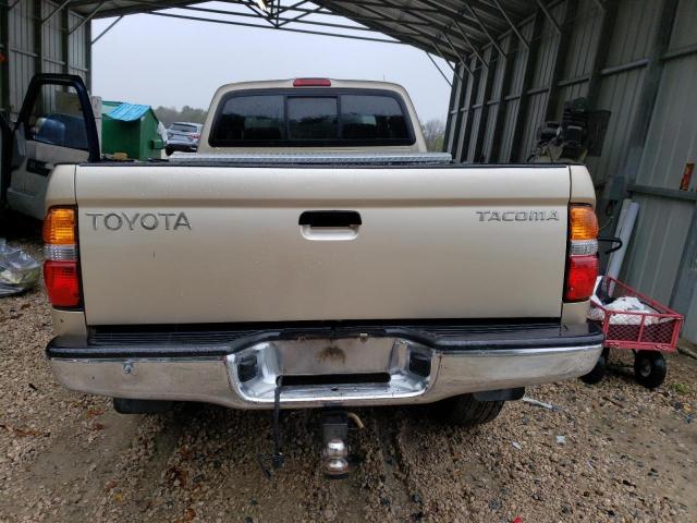 5TESN92NX4Z430034 - 2004 TOYOTA TACOMA XTRACAB PRERUNNER ოქროსფერი ფოტო 6