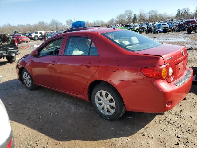 2T1BU40E69C130237 - 2009 TOYOTA COROLLA BASE RED photo 2