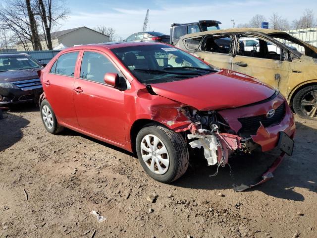 2T1BU40E69C130237 - 2009 TOYOTA COROLLA BASE RED photo 4