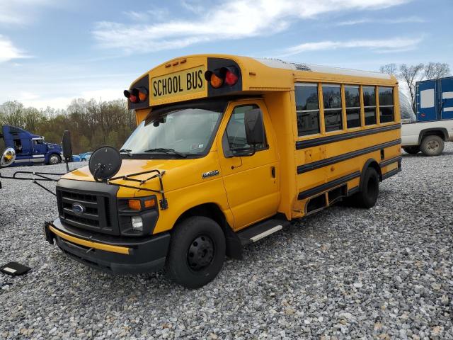 1FD4E45PX8DB26446 - 2009 FORD SCHOOL BUS E450 SUPER DUTY CUTAWAY VAN YELLOW photo 1