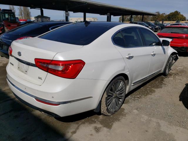 KNALN4D76E5154734 - 2014 KIA CADENZA PREMIUM WHITE photo 3