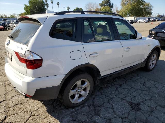 WBXPC93467WF19544 - 2007 BMW X3 3.0SI WHITE photo 3