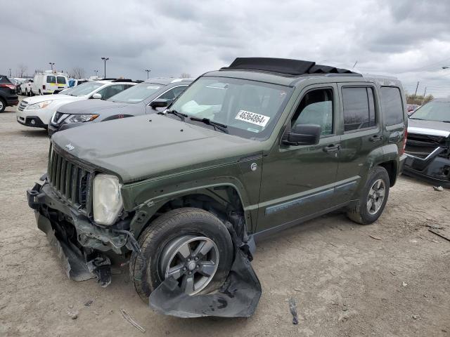 1J8GN28KX8W252017 - 2008 JEEP LIBERTY SPORT GREEN photo 1