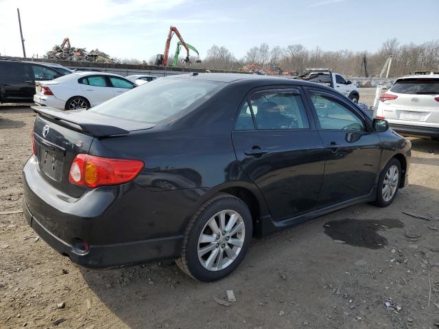 1NXBU4EE4AZ355476 - 2010 TOYOTA COROLLA BASE BLACK photo 3