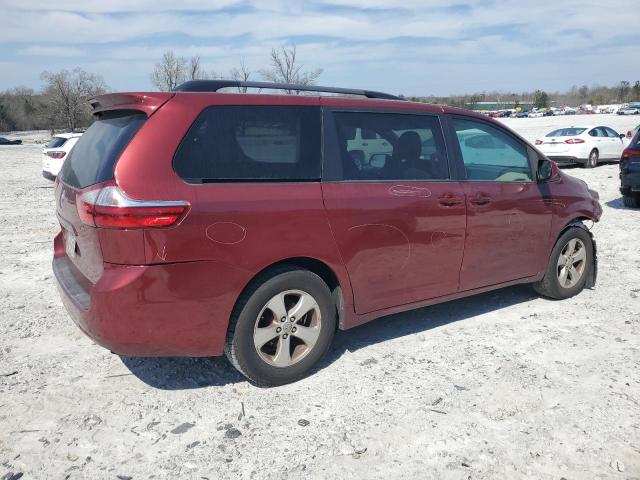 5TDKZ3DCXHS835598 - 2017 TOYOTA SIENNA LE MAROON photo 3