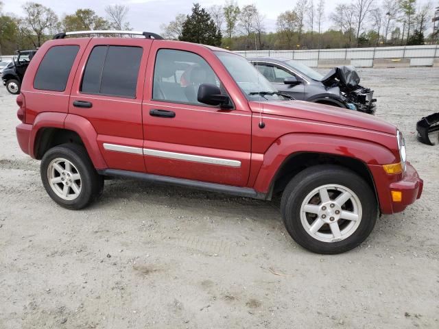 1J4GL58K76W271484 - 2006 JEEP LIBERTY LIMITED RED photo 4