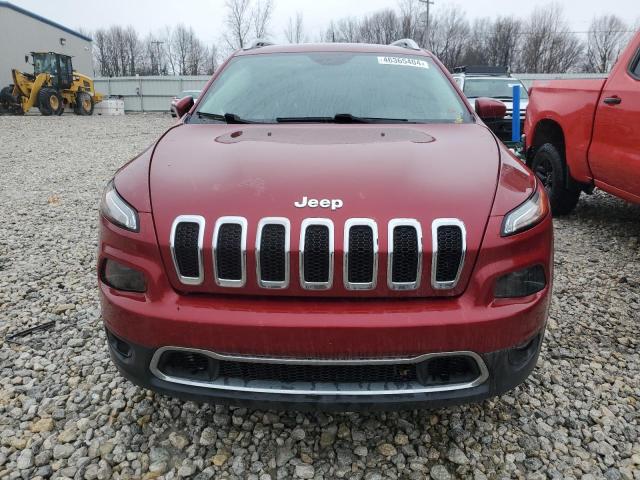 1C4PJMDS1HW563176 - 2017 JEEP CHEROKEE LIMITED BURGUNDY photo 5