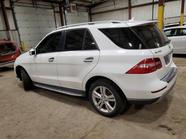 4JGDA5HB8EA279390 - 2014 MERCEDES-BENZ ML 350 4MATIC WHITE photo 2