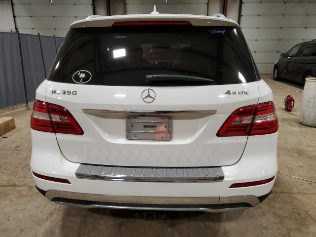 4JGDA5HB8EA279390 - 2014 MERCEDES-BENZ ML 350 4MATIC WHITE photo 6