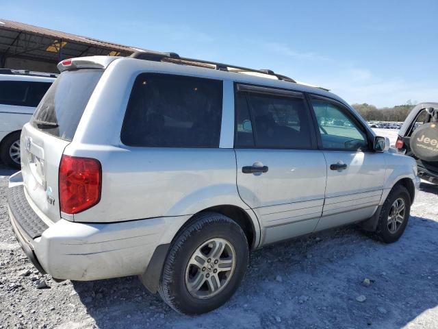 2HKYF18664H614379 - 2004 HONDA PILOT EXL SILVER photo 3