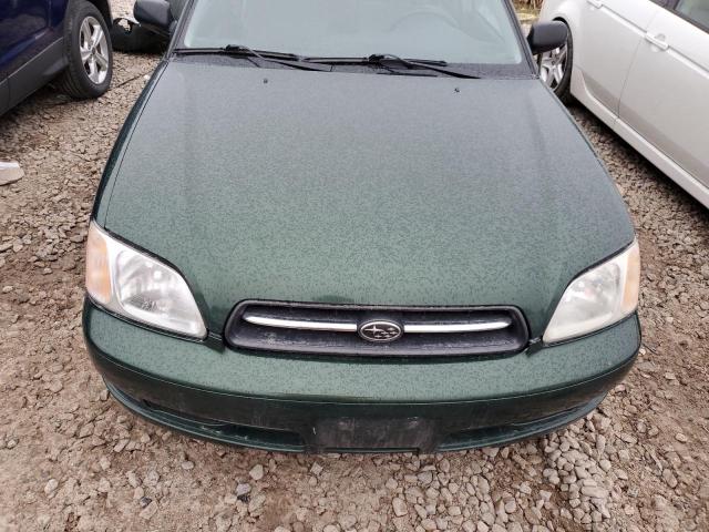 4S3BE6354Y7216294 - 2000 SUBARU LEGACY L GREEN photo 11