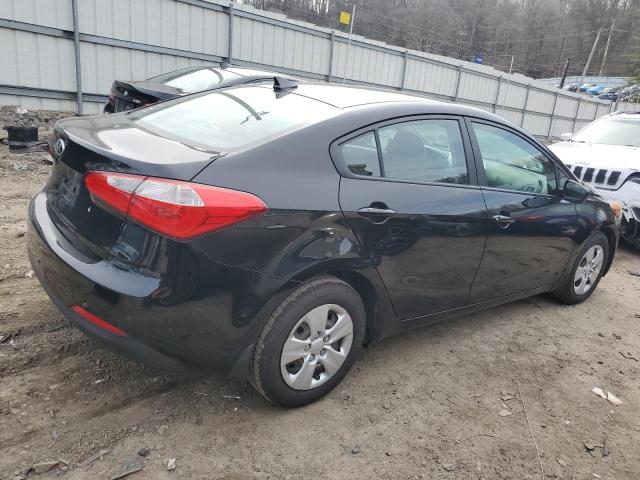 KNAFK4A62E5135311 - 2014 KIA FORTE LX BLACK photo 3