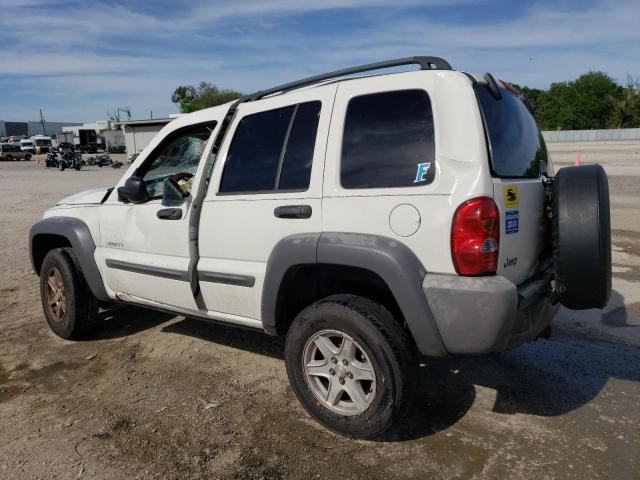 1J4GK48K74W267249 - 2004 JEEP LIBERTY SPORT WHITE photo 2