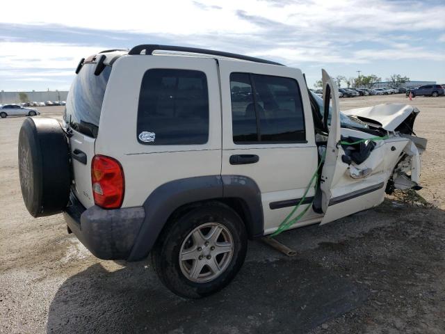 1J4GK48K74W267249 - 2004 JEEP LIBERTY SPORT WHITE photo 3