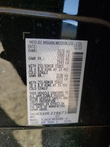 5N1DR3CA3PC228673 - 2023 NISSAN PATHFINDER SL BLACK photo 14