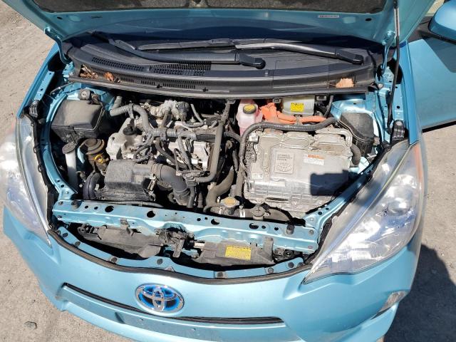 JTDKDTB34D1043813 - 2013 TOYOTA PRIUS C BLUE photo 11