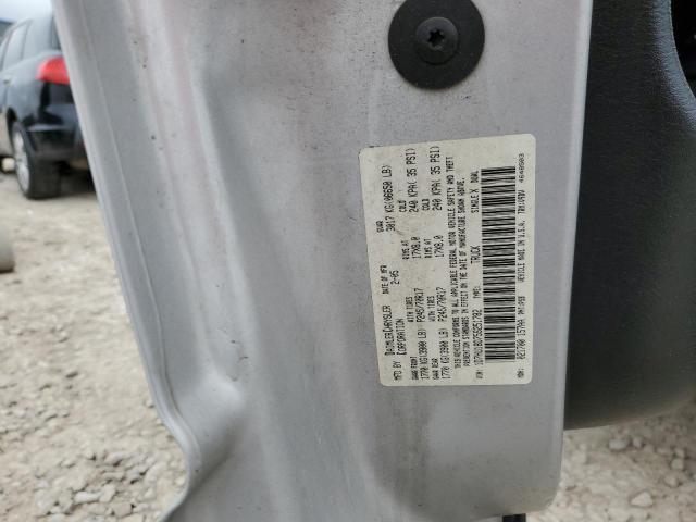 1D7HU18D75S251782 - 2005 DODGE RAM 1500 ST SILVER photo 12