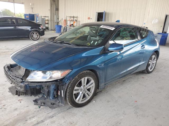 JHMZF1D64BS002432 - 2011 HONDA CR-Z EX BLUE photo 1