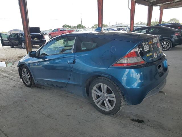 JHMZF1D64BS002432 - 2011 HONDA CR-Z EX BLUE photo 2