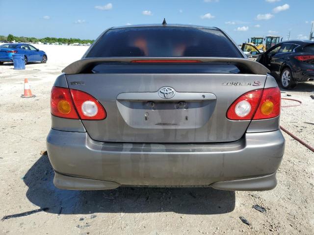 2T1BR32E14C254983 - 2004 TOYOTA COROLLA CE GRAY photo 6