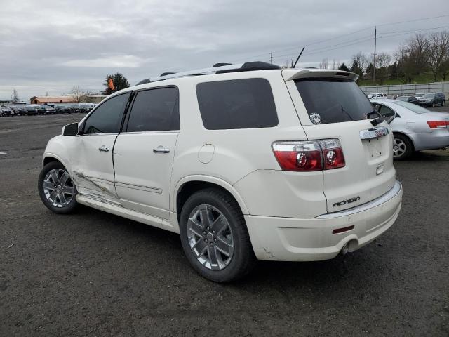 1GKKVTED4CJ313708 - 2012 GMC ACADIA DENALI WHITE photo 2