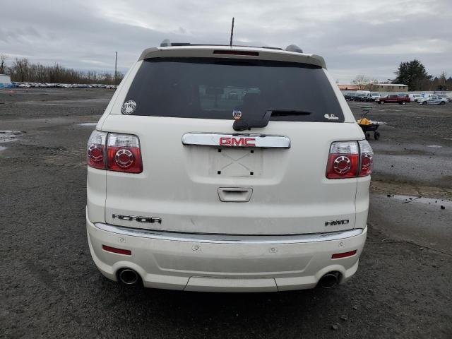 1GKKVTED4CJ313708 - 2012 GMC ACADIA DENALI WHITE photo 6