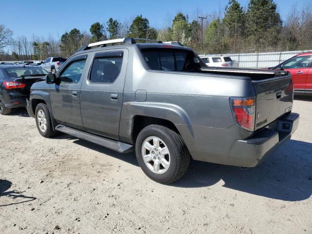 2HJYK16577H516296 - 2007 HONDA RIDGELINE RTL GRAY photo 2