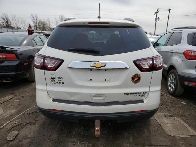 1GNKRFKD7EJ127192 - 2014 CHEVROLET TRAVERSE LS WHITE photo 6