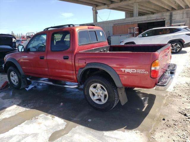 5TEGM92N83Z276558 - 2003 TOYOTA TACOMA DOUBLE CAB PRERUNNER RED photo 2