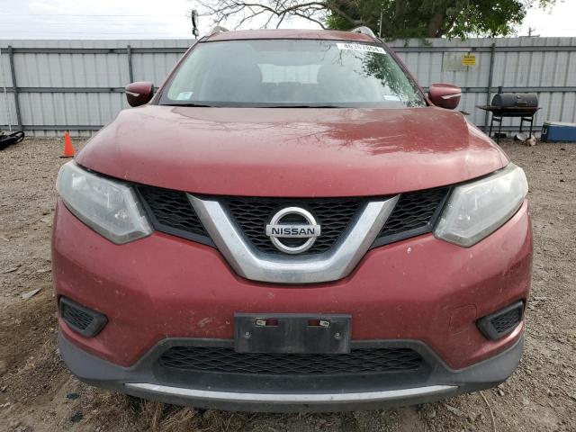 5N1AT2MT1EC750827 - 2014 NISSAN ROGUE S RED photo 5