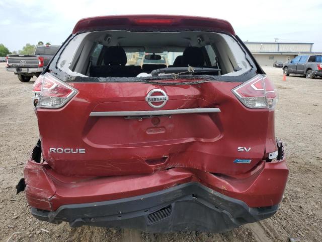 5N1AT2MT1EC750827 - 2014 NISSAN ROGUE S RED photo 6