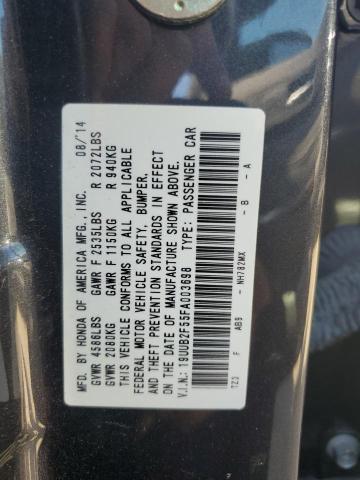 19UUB2F55FA003698 - 2015 ACURA TLX TECH GRAY photo 12