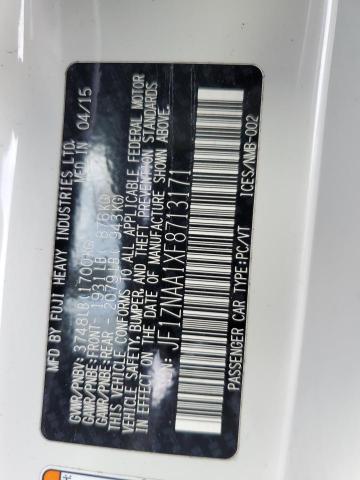 JF1ZNAA1XF8713171 - 2015 TOYOTA SCION FR-S WHITE photo 13