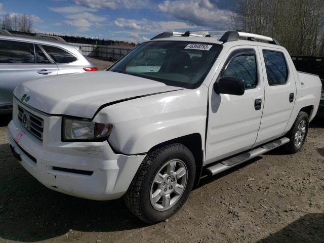 2HJYK16296H569392 - 2006 HONDA RIDGELINE RT WHITE photo 1