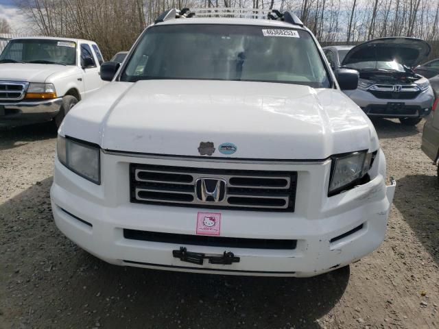 2HJYK16296H569392 - 2006 HONDA RIDGELINE RT WHITE photo 5