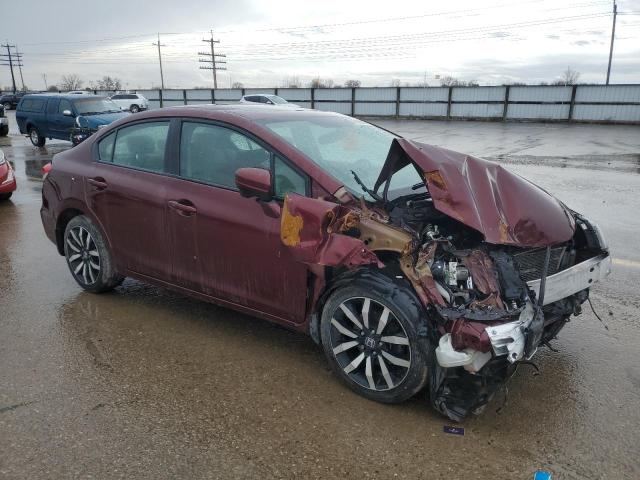 2HGFB2F90FH538287 - 2015 HONDA CIVIC EXL MAROON photo 4