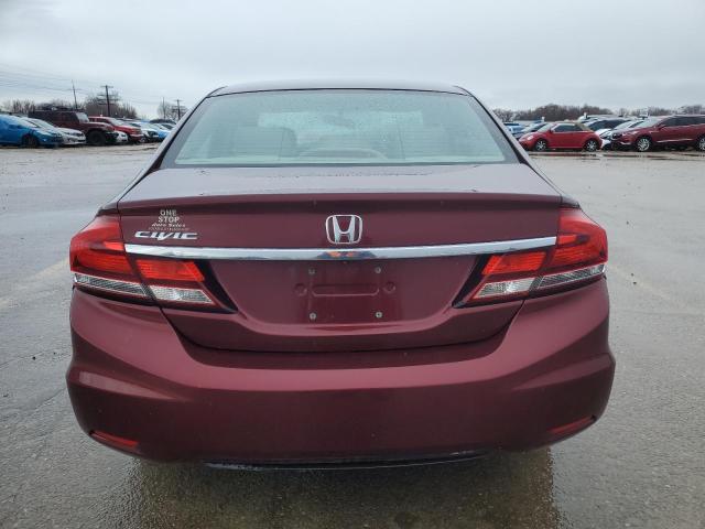 2HGFB2F90FH538287 - 2015 HONDA CIVIC EXL MAROON photo 6