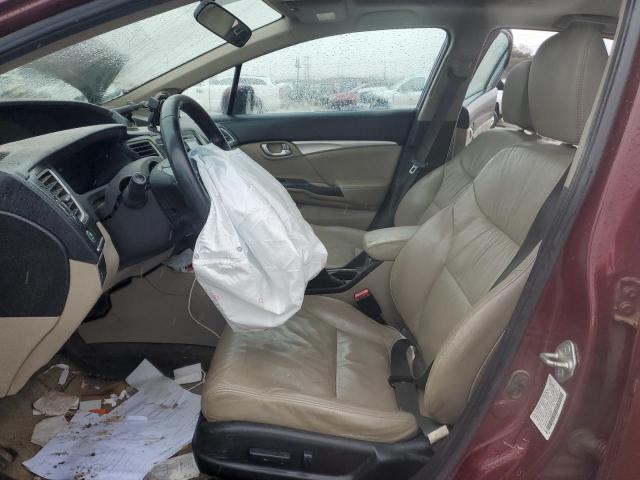 2HGFB2F90FH538287 - 2015 HONDA CIVIC EXL MAROON photo 7