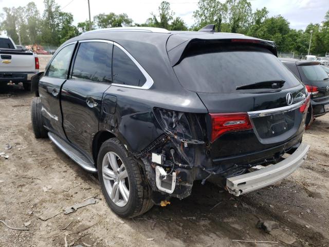 5FRYD4H89EB034518 - 2014 ACURA MDX ADVANCE BLACK photo 3