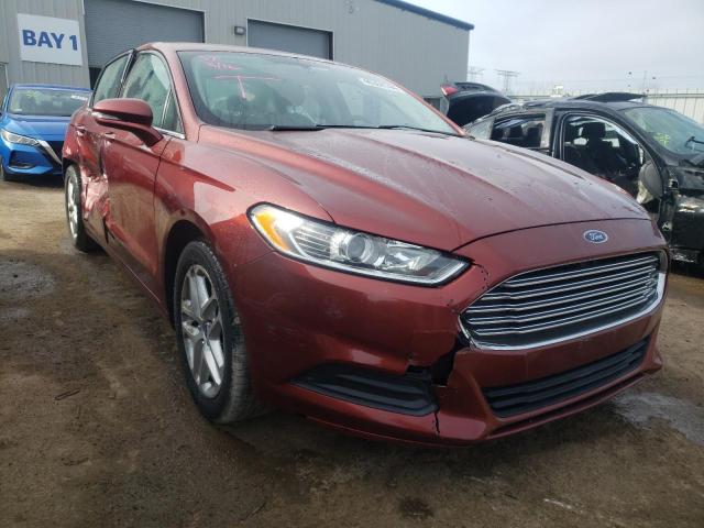 3FA6P0H78ER192305 - 2014 FORD FUSION SE ORANGE photo 4