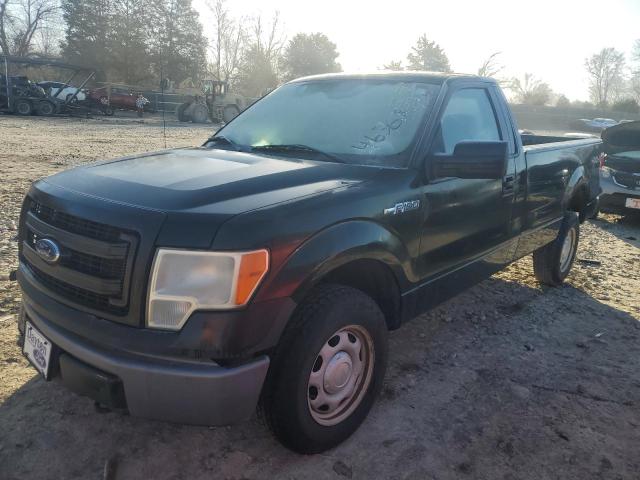 1FTMF1EM9DKF00671 - 2013 FORD F150 GREEN photo 1