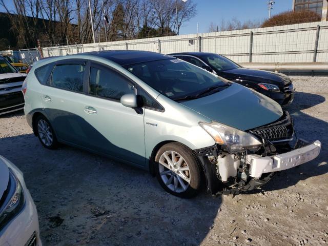 JTDZN3EU6D3283577 - 2013 TOYOTA PRIUS V TURQUOISE photo 4