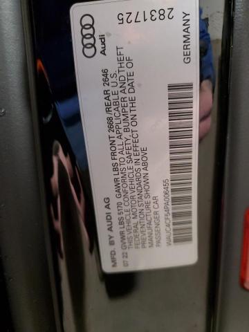 WAUC4CF54PA006455 - 2023 AUDI S5 PREMIUM PLUS შავი ფოტო 12