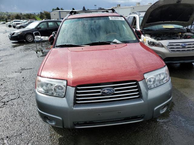 JF1SG67697H702241 - 2007 SUBARU FORESTER 2.5X LL BEAN RED photo 5